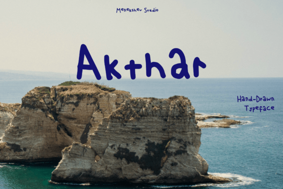 Akthar Font: Playful Hand-Drawn Type for Digital Campaigns