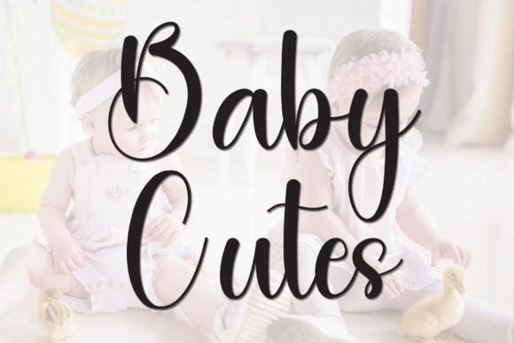 Baby Cutes Font: Handwritten Charm for Makers