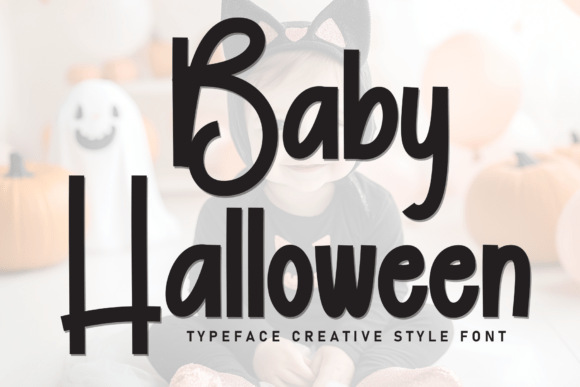 Baby Halloween Font: Sweet Handwritten Display Type