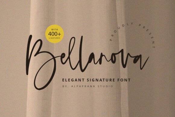 Bellanova Font: Elegant Script for Handmade Labels