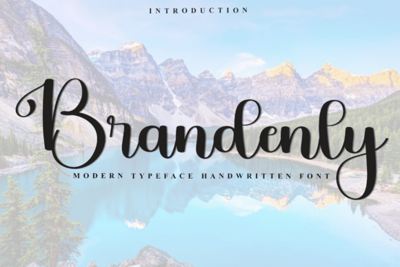 Brandenly Font: A Soft Script for Editorial Design