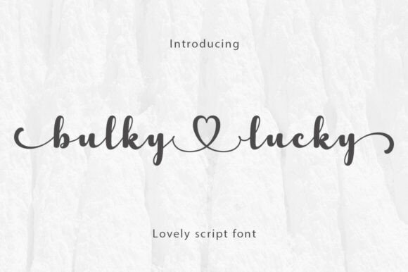 Bulkylucky: A Designer’s Take on This Bold Script