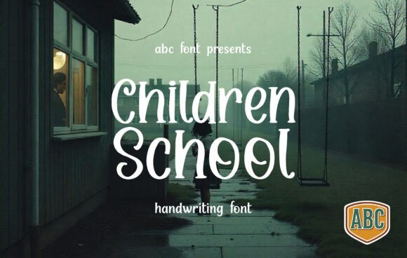 Children School Font for Editorial Design