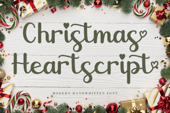 Christmas Heartscript Font Review for Web Design