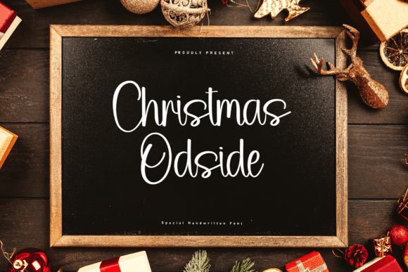 Christmas Odside Font: A Marker Script for Editorial Design