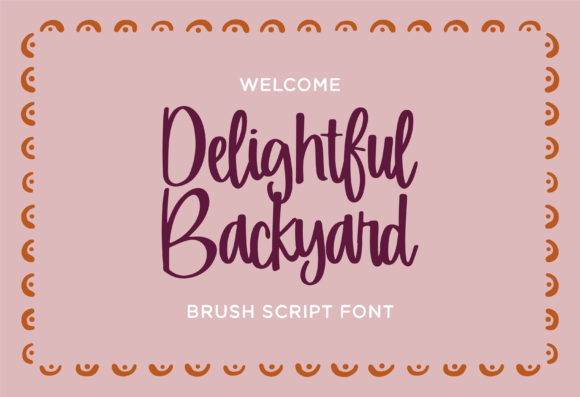 Delightful Backyard Font: Boosting Campaign Visuals