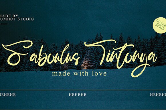 Faboulus Tintonya Font: Elegant Script for Editorial Design