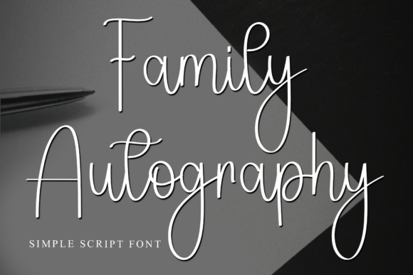 Family Autography Font for Engaging Digital Marketing