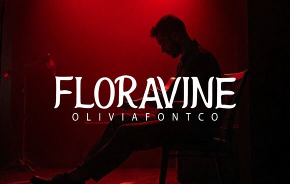 Floravine Font: A Handwritten Typeface for Editorial Design
