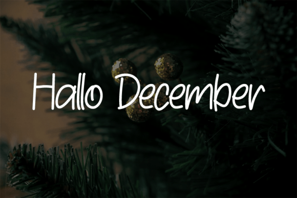 Hallo December Font: A Modern Script for Editorial Design