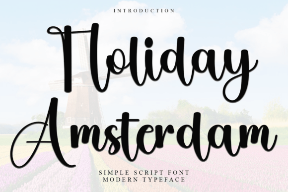Holiday Amsterdam Font Review: A Soft Script for Branding