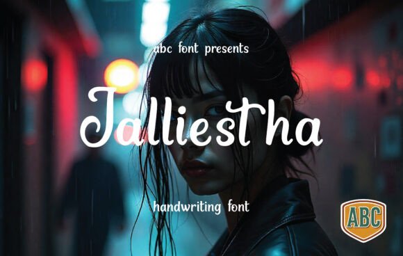 Jalliestha Font: Elegant Script for Web Design