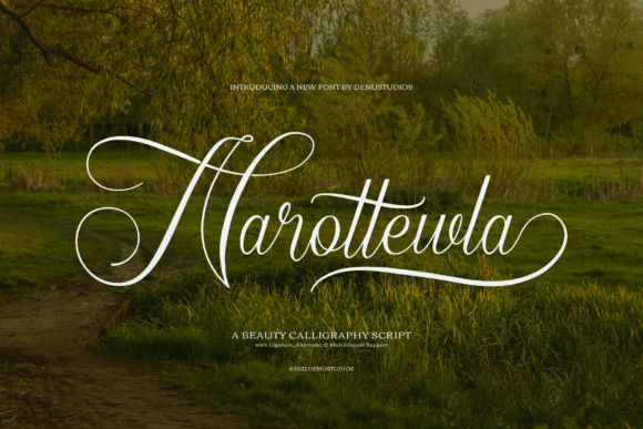 Narottewla Font: Elegant Script for Editorial Design