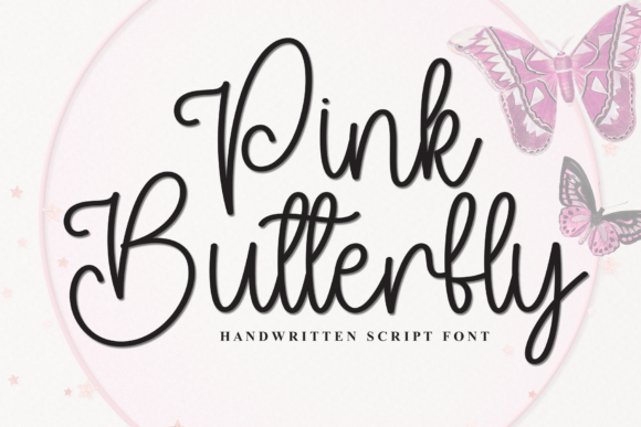 Pink Butterfly Font: Airy Script for Digital Campaigns