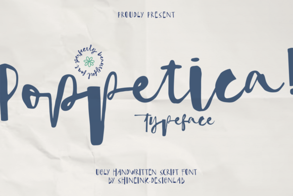 Poppetica Font: Expressive Script for Editorial Design