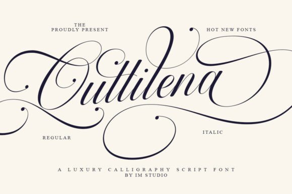 Quttilena Font: Elevating Web Design with Luxury Script