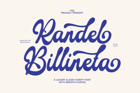 Randel Billineta Font: A Retro Script for Brand Identity