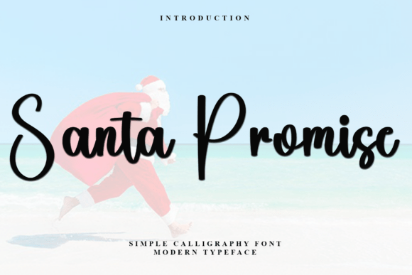 Santa Promise Font: Cozy Calligraphy for Crafters