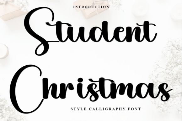 Student Christmas Font: Festive Typography for Holiday Campaigns