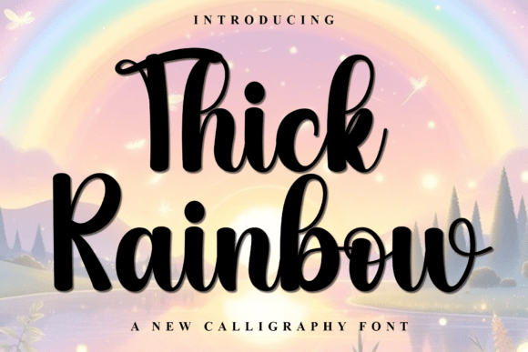 Thick Rainbow Font: A Festive Typeface for Holiday Campaigns