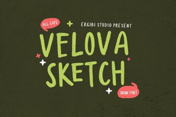 Velova Sketch Font: Organic Style for Campaigns