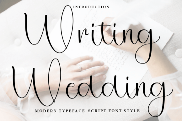 Writing Wedding Font Review: A Soft Script for Branding